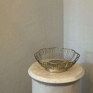 Elegant Silver Wire Basket